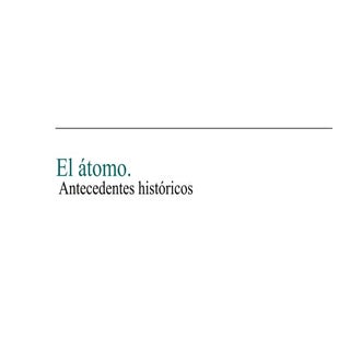 El atomo