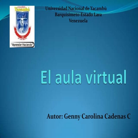 Estructura de un aula virtual | PPTX