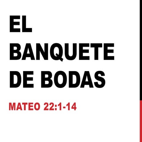 El banquete de bodas