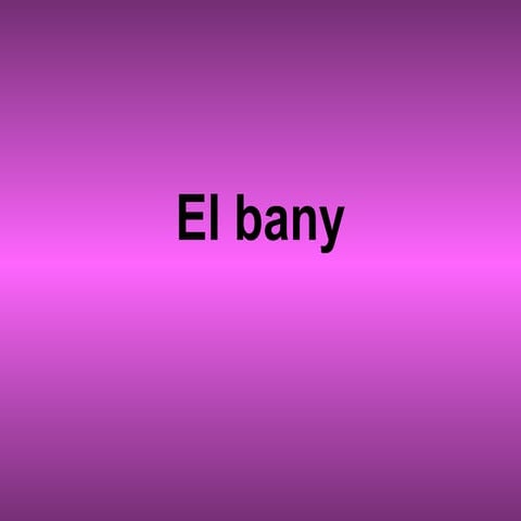 El bany