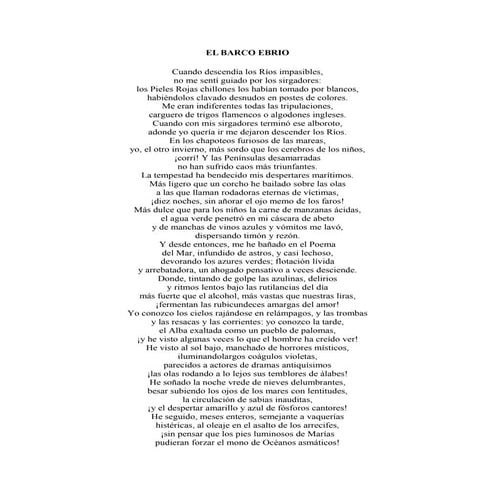 El barco ebrio
