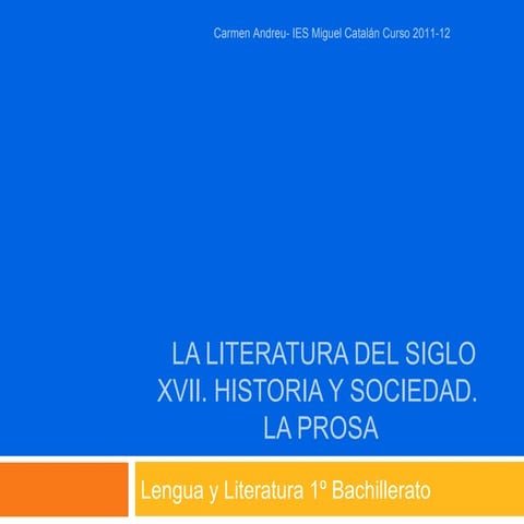 La literatura barroca