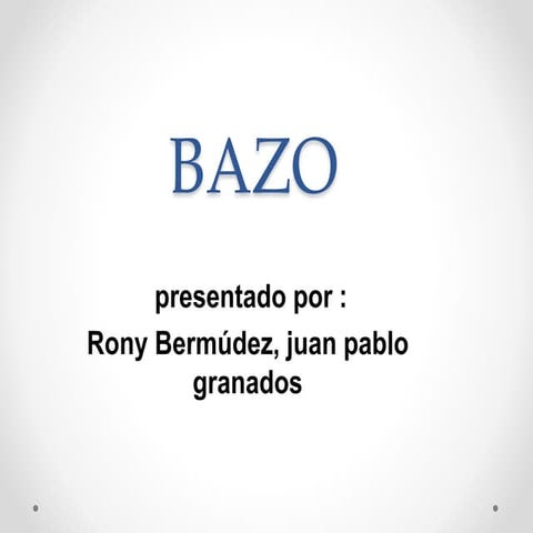 El bazo