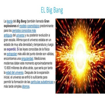 El big bang
