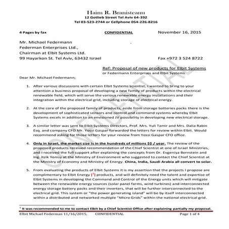 Elbit systems Federman nov 16 2015