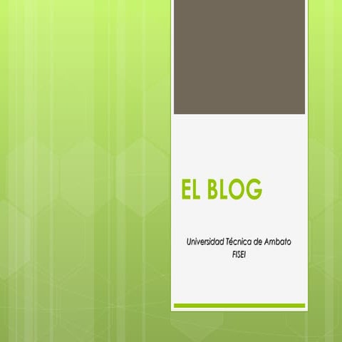 El blog