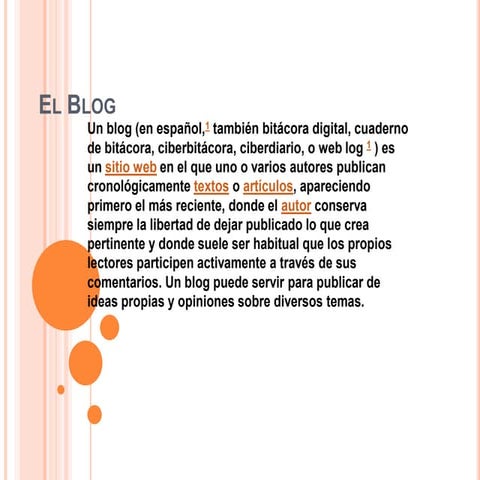 Tema bitacora o blog | PPTX