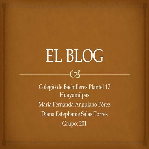 El blog