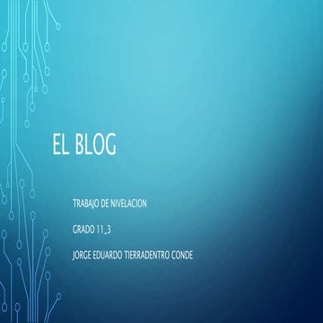 El blog