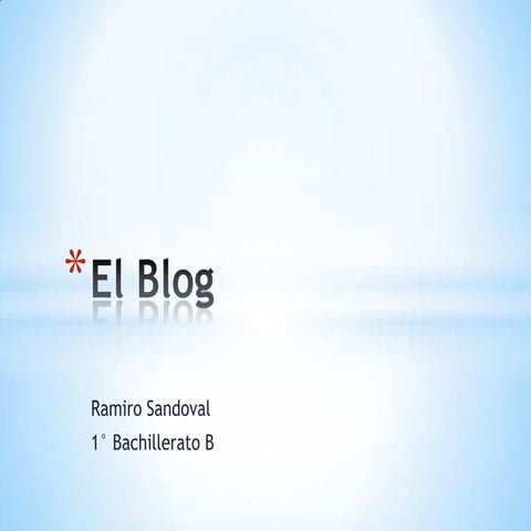 El blog ramiro sandoval