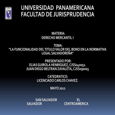 El bono presentacion