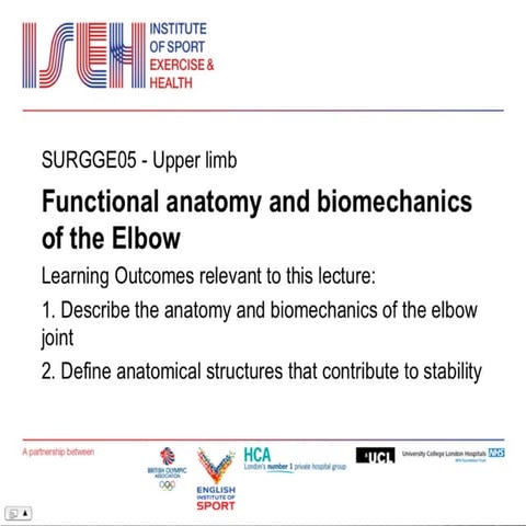 Elbow anatomy and biomechanics