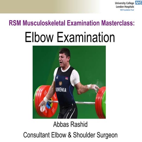Elbow examination