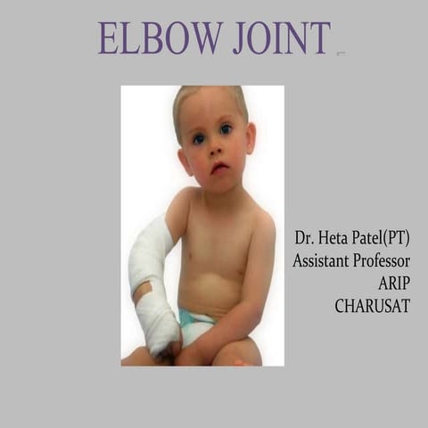 Elbow joint with applied anatomy