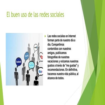 El buen uso de las redes sociales | PPTX