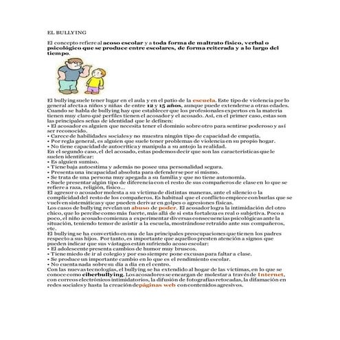El bullying