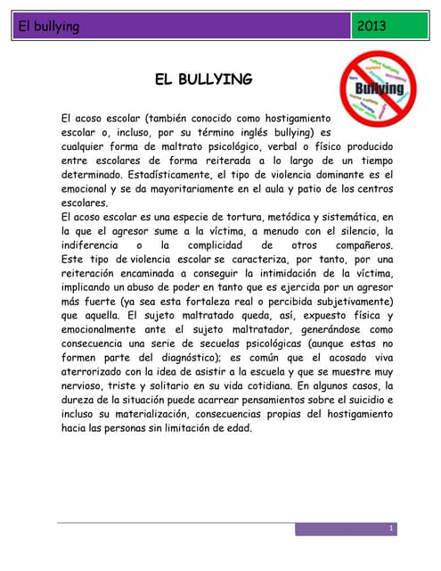 El Bullying