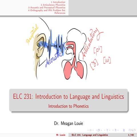 Introduction to Language and Linguistics 002: Introduction to Phonetics