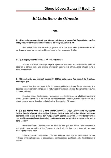 El Caballero De Olmedo