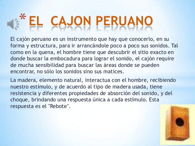 El cajon peruano