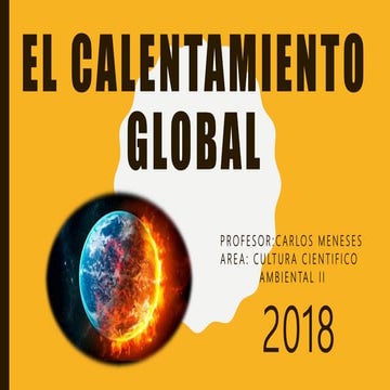 El calentamiento global | PPTX