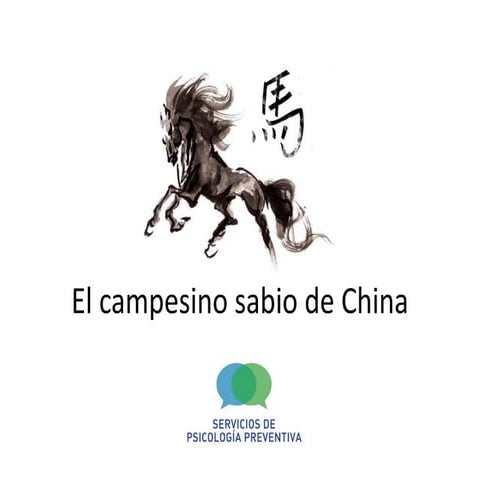 El campesino sabio de china (sobre la actitud)