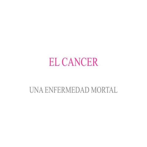 El cancer