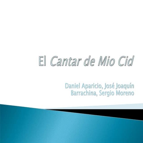 El Cantar De Mio Cid