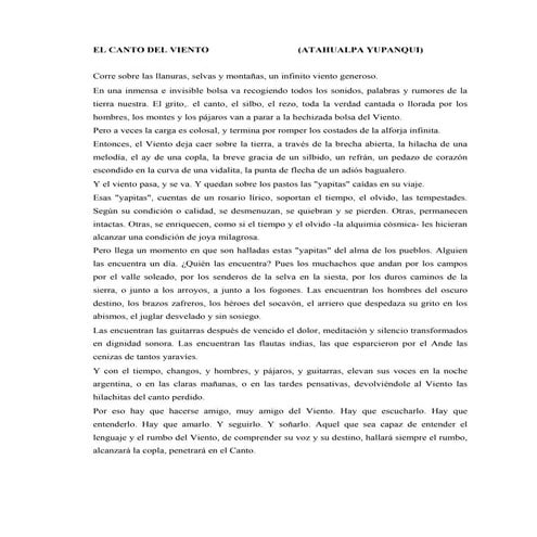 El canto del viento