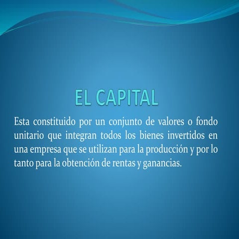 El capital