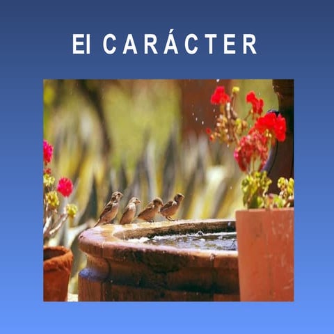 El  carácter