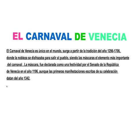 El Carnaval
