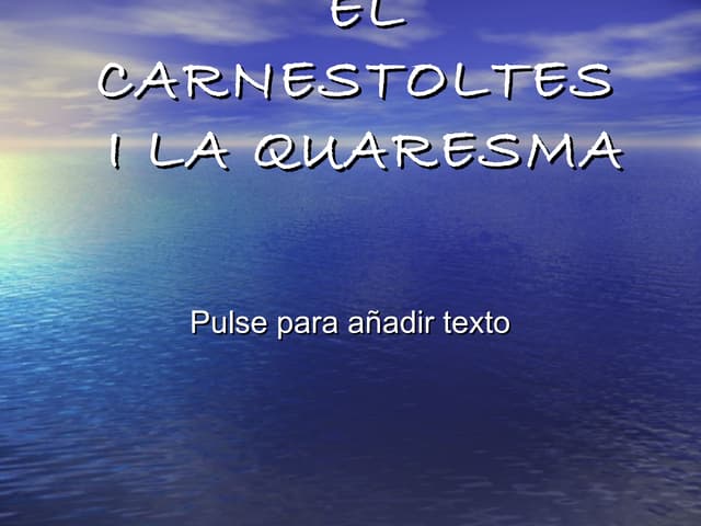 El carnestoltes