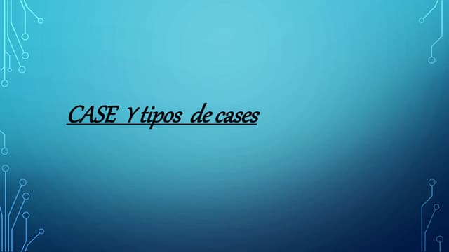 El case y sus partes