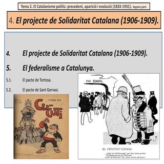 El catalanisme polític (1898-1931).