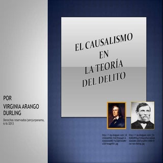 El causalismo en la teorìa del delito