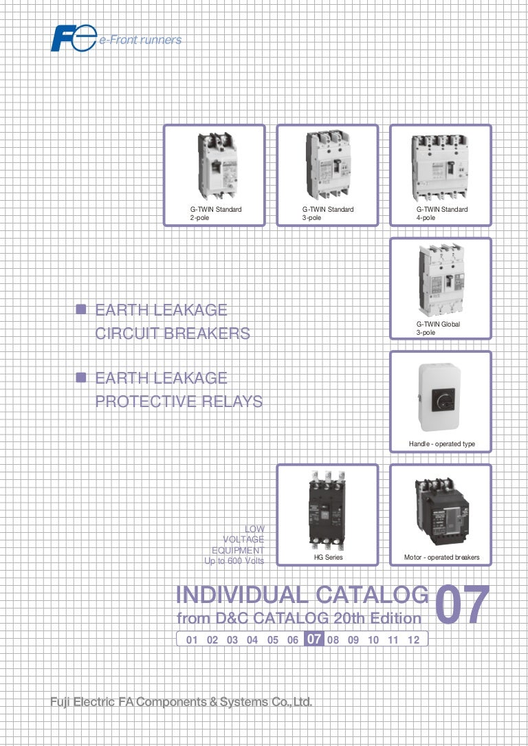 Catalogue ELCB Fuji - Earth Leakage Circuit Breaker Fuji - Beeteco.