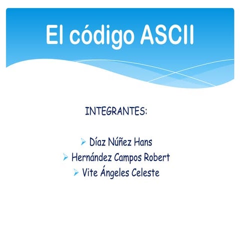 El código ascii