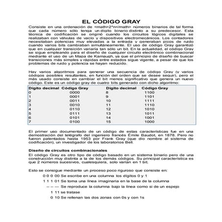 El código gray