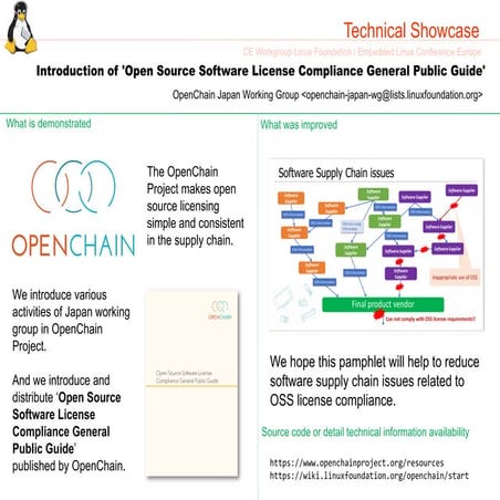 OpenChain @ ELCE 2019