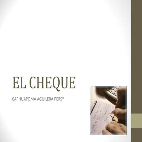 El cheque en el peru