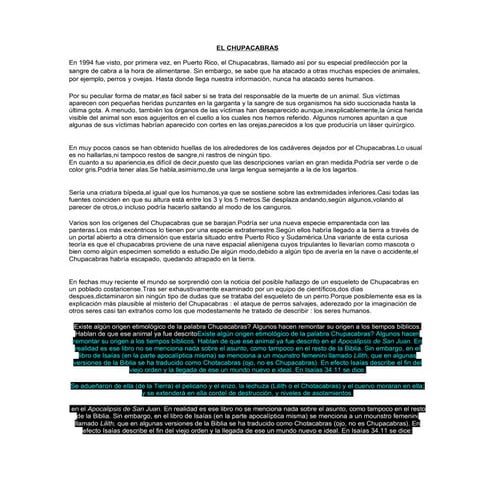 El Chupacabras