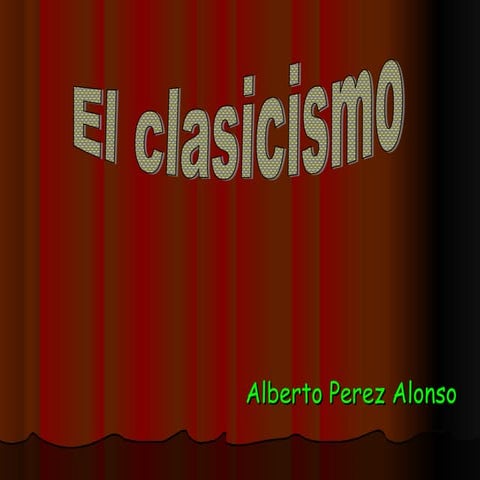 El clasicismo
