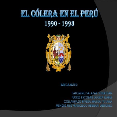 El cólera en el perú. grupo 2