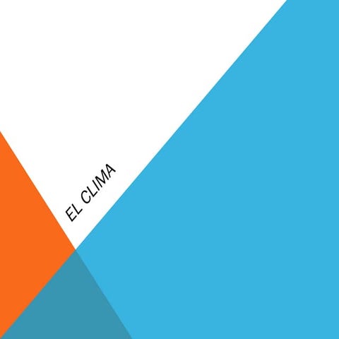 El clima