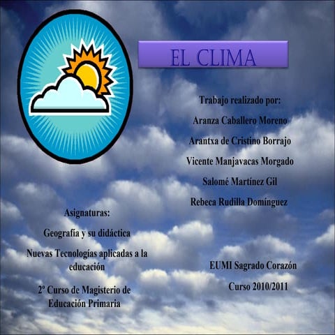 El clima.presentacion power point