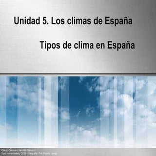 El clima de España