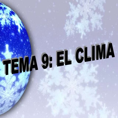 El clima tema 9