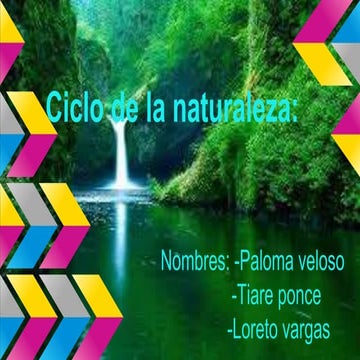 El ciclo  de la naturaleza