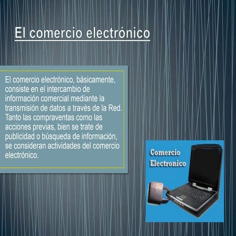 El comercio electrónico